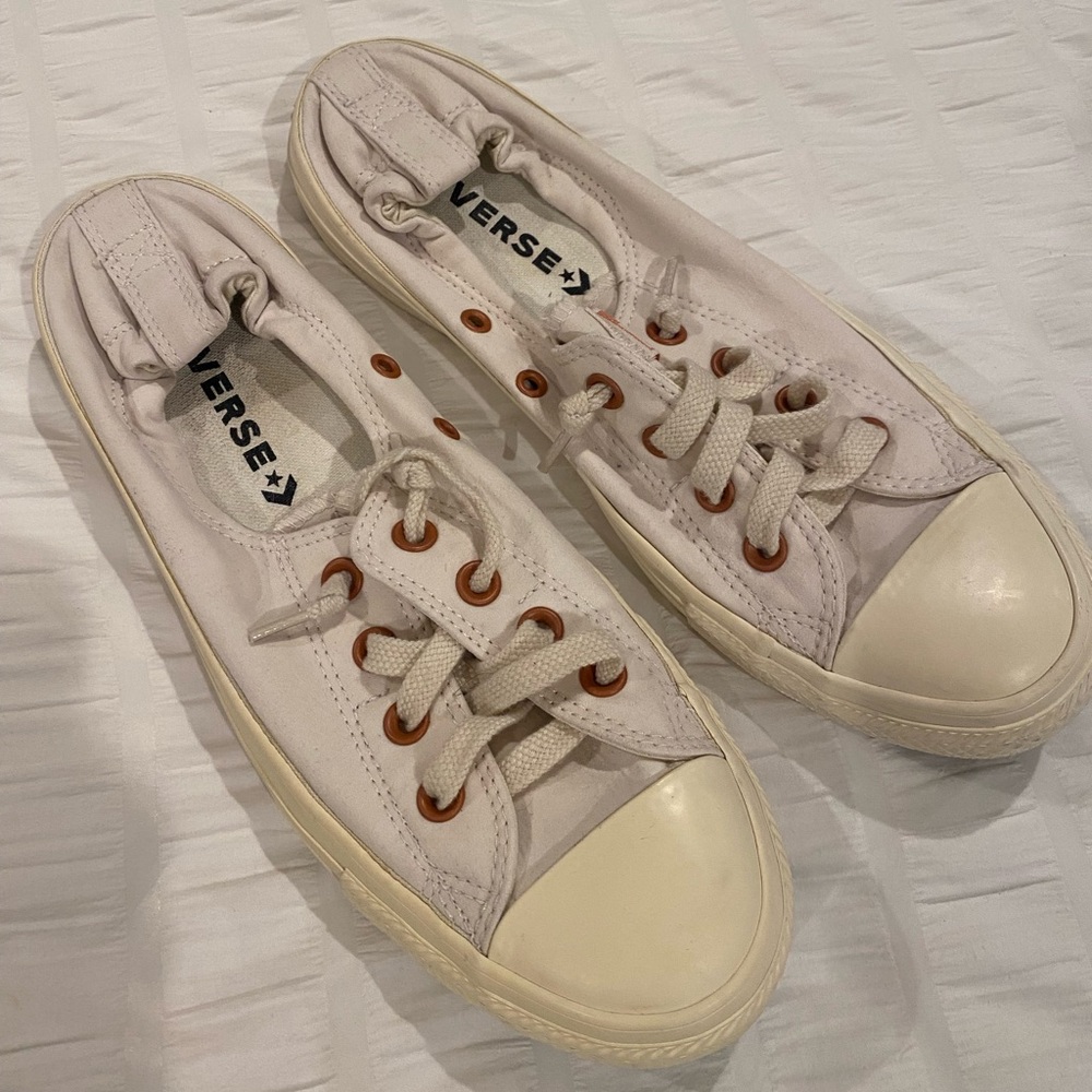 White slip on converse